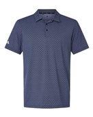 Adidas Men's 4-Way Stretch Printed Polo A716 COLLEGIATE NAVY Pocket
