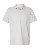 Adidas Men's 4-Way Stretch Printed Polo A716 WHITE Pocket