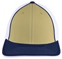 Pacific Headwear 404M Trucker PacFlex Mesh Baseball Caps VEGAS/WHITE/NAVY Front