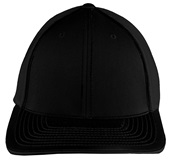 Pacific Headwear 404M Trucker PacFlex Mesh Baseball Caps BLACK Front