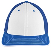 Pacific Headwear 404M Trucker PacFlex Mesh Baseball Caps WHITE/ROYAL/ROYAL Front