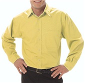 Blue Generation LS Fine Line Peached Twill Shirts MAIZE Pocket