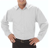 Blue Generation LS Fine Line Peached Twill Shirts WHITE Pocket