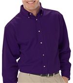 Blue Generation Men's LS Cotton Twill Shirts PURPLE Pocket