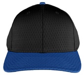 Richardson 414 Pro Mesh Adjustable Baseball Caps BLACK/ROYAL (COMBO) Front