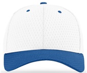 Richardson 414 Pro Mesh Adjustable Baseball Caps WHITE/ROYAL (COMBO) Front