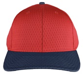 Richardson 414 Pro Mesh Adjustable Baseball Caps RED/NAVY (COMBO) Front