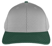 Richardson 414 Pro Mesh Adjustable Baseball Caps GREY/DK GREEN (COMBO) Front