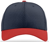 Richardson 414 Pro Mesh Adjustable Baseball Caps NAVY/RED (COMBO) Front