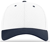 Richardson 414 Pro Mesh Adjustable Baseball Caps WHITE/NAVY (COMBO) Front