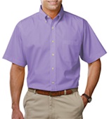 Blue Generation Men's SS Cotton Twill Shirts VIOLET Pocket
