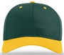 Richardson 212 Pro Twill Snapback Baseball Caps DARK GREEN CROWN / GOLD VISOR Front