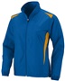  Womens Full Zip, Front Pockets, Open Bottom Jacket NAVY/GOLD Pocket