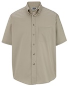 Edwards Mens Easy Care Poplin Shirts 1230 005 TAN Pocket