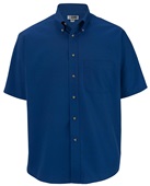Edwards Mens Easy Care Poplin Shirts 1230 041 ROYAL Pocket