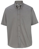 Edwards Mens Easy Care Poplin Shirts 1230 902 TITANIUM Pocket