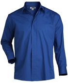 Edwards Mens LS Cafe Broadcloth Shirt 1290 041 ROYAL Pocket