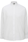 Edwards Mens Long Sleeve Banded Collar Shirt 000 WHITE Pocket