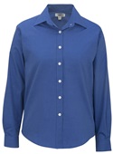 Edwards Womens Pinpoint Oxford Shirt 5975 061 FRENCH BLUE Pocket