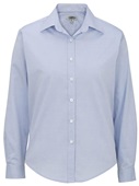 Edwards Womens Pinpoint Oxford Shirt 5975 001 BLUE Pocket