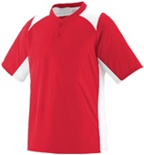 Augusta Adult Small Red/White Gamer Poly Mesh Baseball Jersey RED/WHITE Pocket