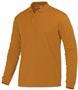 Baw Men's Long Sleeve ECO Cool-Tek Polo Shirts TEXAS ORANGE Pocket