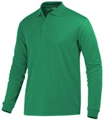 Baw Men's Long Sleeve ECO Cool-Tek Polo Shirts KELLY Pocket