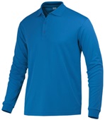 Baw Men's Long Sleeve ECO Cool-Tek Polo Shirts ROYAL Pocket