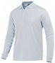 Baw Men's Long Sleeve ECO Cool-Tek Polo Shirts WHITE Pocket