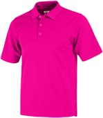 Baw Youth Short Sleeve Xtreme-Tek Polo Shirts NEON PINK Pocket
