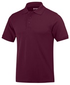 Baw Youth/Toddler Short Sleeve Everyday Polo Shirt MAROON Pocket