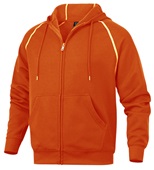 Baw Adult Full-Zip Hooded Sweatshirts ORANGE Pocket