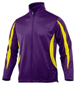 Baw Men's Crescent Tricot Outerwear Jackets PURPLE/GOLD Pocket