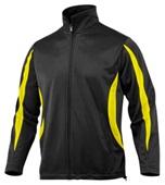 Baw Men's Crescent Tricot Outerwear Jackets BLACK/GOLD Pocket
