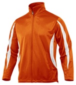 Baw Men's Crescent Tricot Outerwear Jackets ORANGE/WHITE Pocket