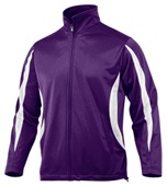 Baw Men's Crescent Tricot Outerwear Jackets PURPLE/WHITE Pocket