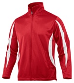 Baw Men's Crescent Tricot Outerwear Jackets RED/WHITE Pocket