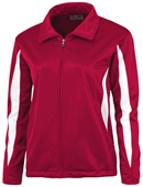 Baw Ladies Crescent Tricot Outerwear Jackets RED/WHITE Pocket