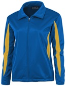 Baw Ladies Crescent Tricot Outerwear Jackets ROYAL/GOLD Pocket