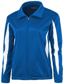 Baw Ladies Crescent Tricot Outerwear Jackets ROYAL/WHITE Pocket