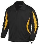 Baw Youth Crescent Tricot Outerwear Jackets BLACK/GOLD Pocket