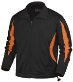 Baw Youth Crescent Tricot Outerwear Jackets BLACK/ORANGE Pocket