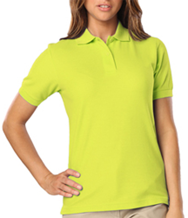 Blue Generation Ladies SS High Visibility Polo OPTIC YELLOW 