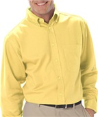 Blue Generation Men's LS Value Poplin Shirts MAIZE Pocket