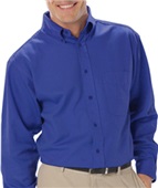 Blue Generation Men's LS Value Poplin Shirts ROYAL Pocket