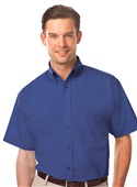 Blue Generation Men's SS Value Poplin Shirts ROYAL Pocket