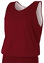 A4 Adult Reversible Mesh Basketball Tank Jerseys NF1270 Outside: CARDINAL, Inside: WHITE Front