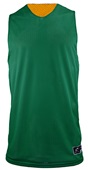 Champro Zone Reversible Basketball Jerseys Men Womens Youth Outside: Forest Green, Inside: GOLD Front