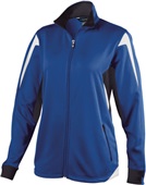 Womens Full Zip, Inside/Outside Pockets, Bottom Shockcord, Lightweight Jacket ROYAL/BLACK/WHITE Pocket