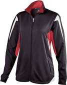 Holloway Ladies' Dedication Flex-Sof Jackets 229331 BLACK/SCARLET/WHITE Pocket